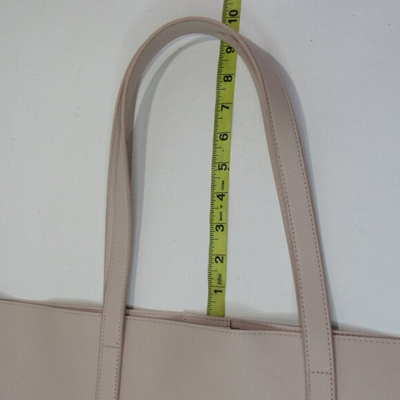 Vince CamutoLight Pink Floral Roses Cut Outs Tote Bag Large Shoulder/Handbags - Picture 7 of 7